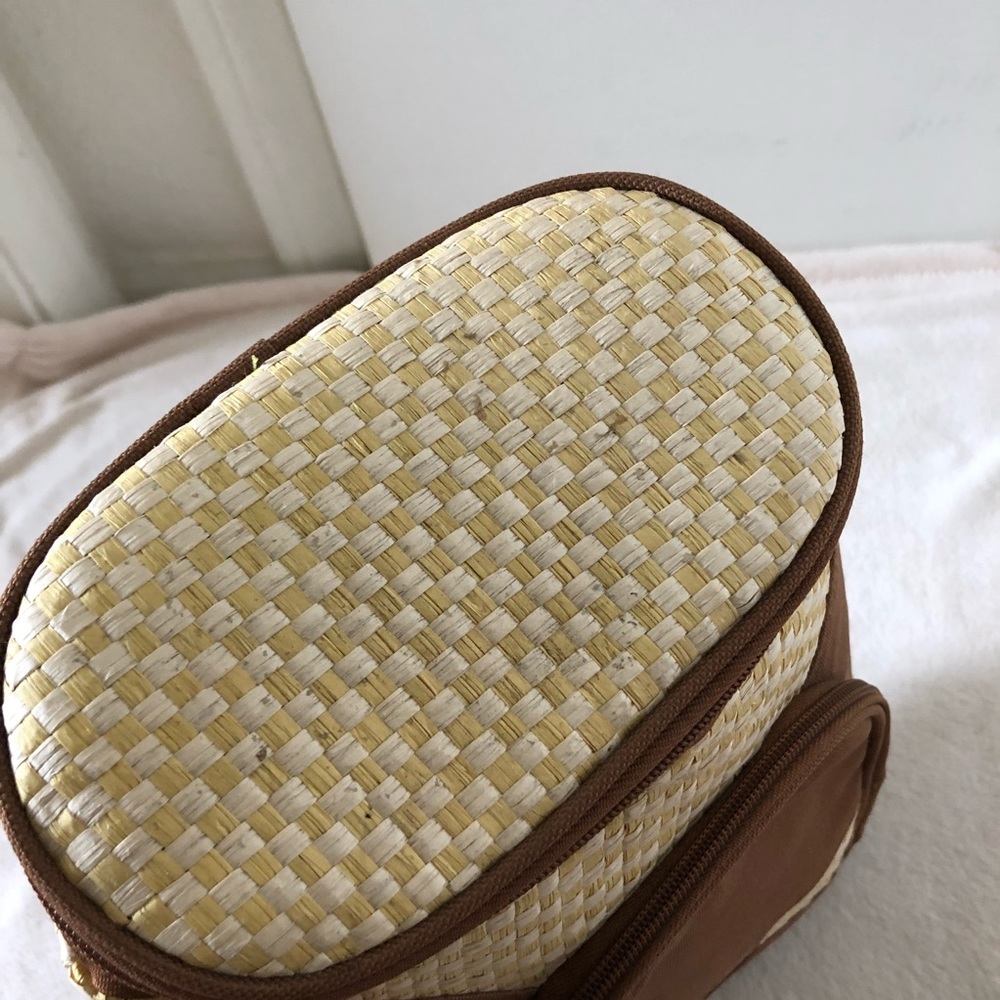 Brown Woven Lunchbox Backpack - Picture 4 of 8